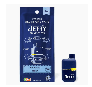 Jetty AIO Solventless Mini Tank Grape Gas 1g