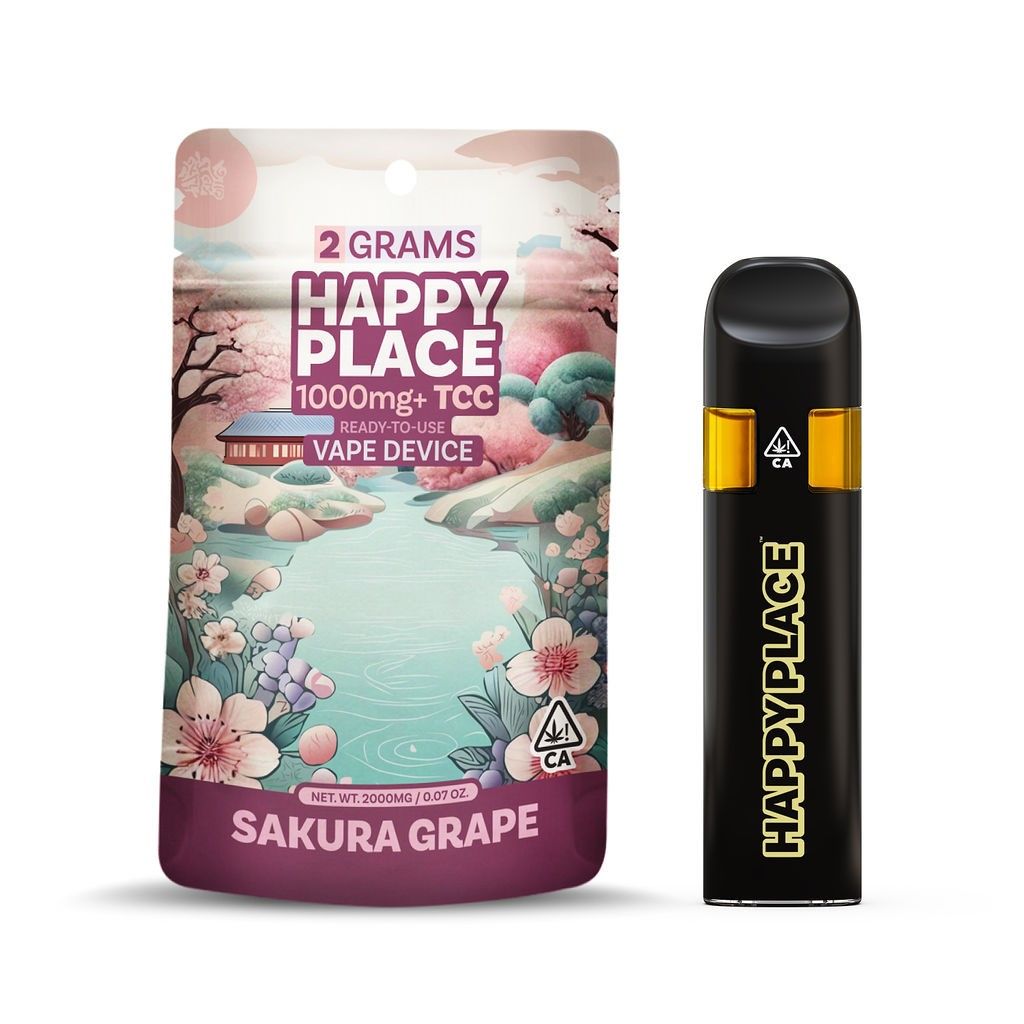 Happy Place AIO Vape Sakura Grape 2g