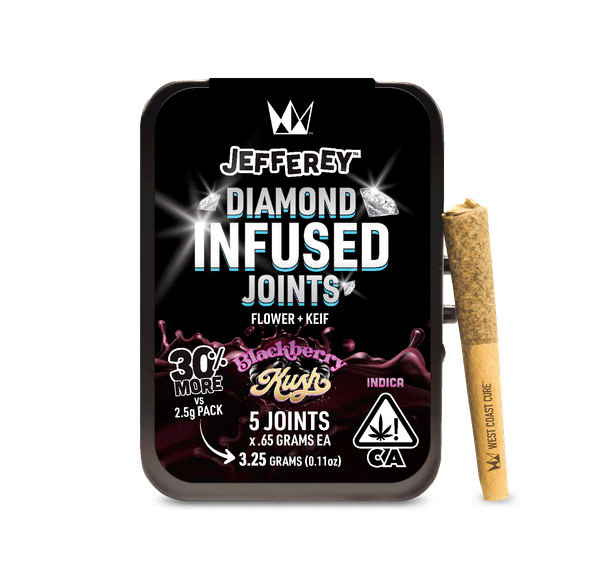 Blackberry Kush - Jefferey Infused Joint .65g 5 Pack