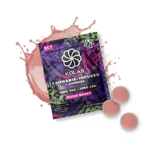 Kolas Gummies 2pk Mixed Berry 10mg THC / 10mg CBD