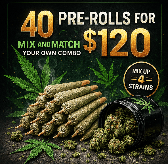 40 ct Mix & Match your own King Size Pre-Rolls Variety Pack
