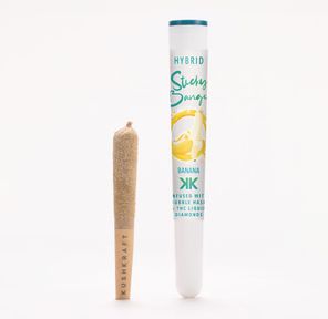 1 x 0.5g Infused Sticky Banger Pre-Roll Hybrid Banana by KushKraft