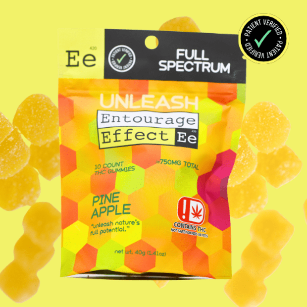 750mg THC Gummy (25mg THC:50mg CBD Full Spectrum) - Pineapple