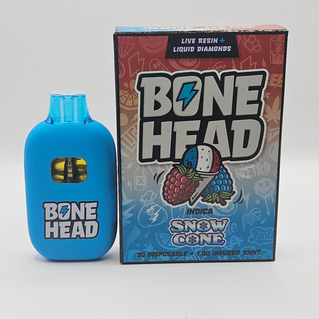 Bone Head - Disposable - Sour Zkittlez - 3G at Goodies | Sweede