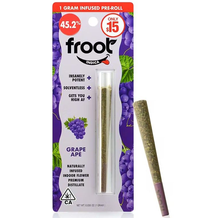 Froot Grape Ape Infused 1-gram Pre-roll