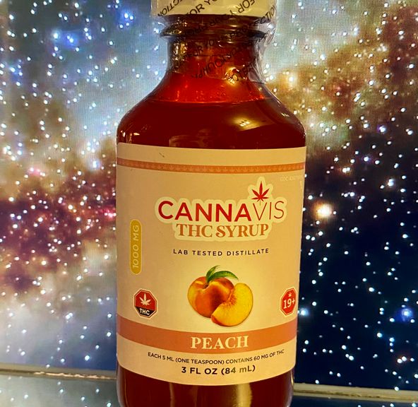 Cannavis THC Syrup - Peach 1000mg