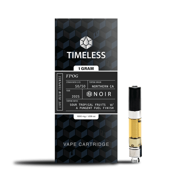 Timeless Vapes - NOIR - Fpog - 1000mg Vape Cartridge (Live Resin) 1g