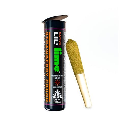 Diamond & Hash Infused Lil' (Mini Pre Roll) | Strawberry Cough