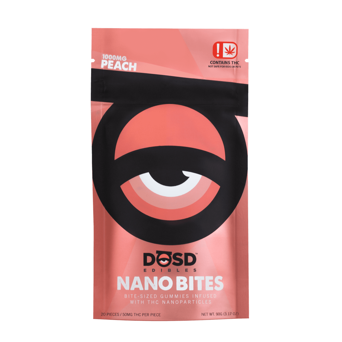 DOSD EDIBLES PEACH INDICA 1000MG