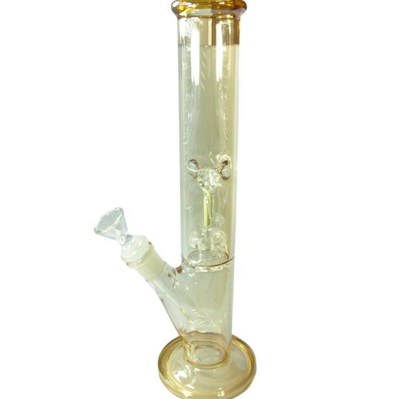 12" GLOW IN THE DARK PERC WATER PIPE