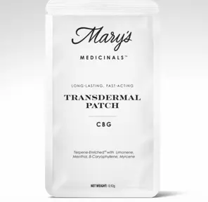 Mary's Medicinals Transdermal Patch CBG 20mg
