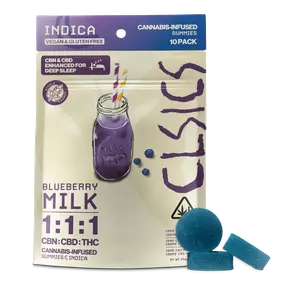CLSICS | Gummies | 10pc | Rosin | THC/CBN/CBD | Blueberry Milk