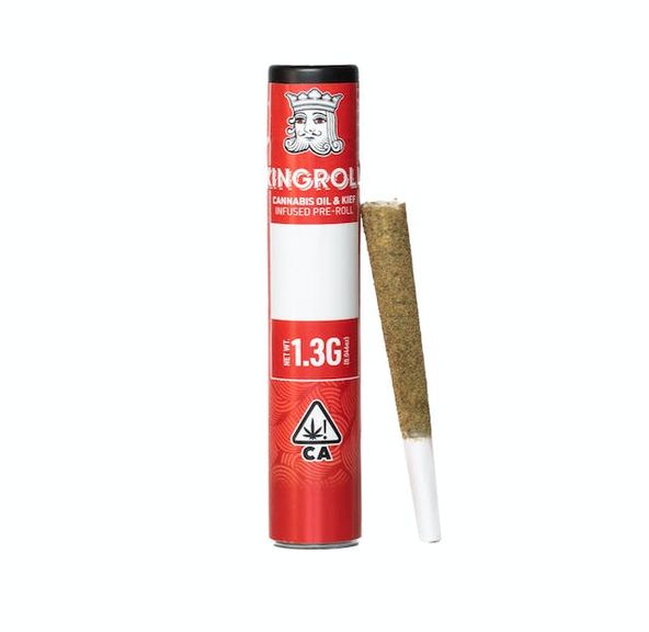 1. Kingroll 1.3g Kief & Wax Infused Pre Roll - Orange Durban x Kreamsicle (S)