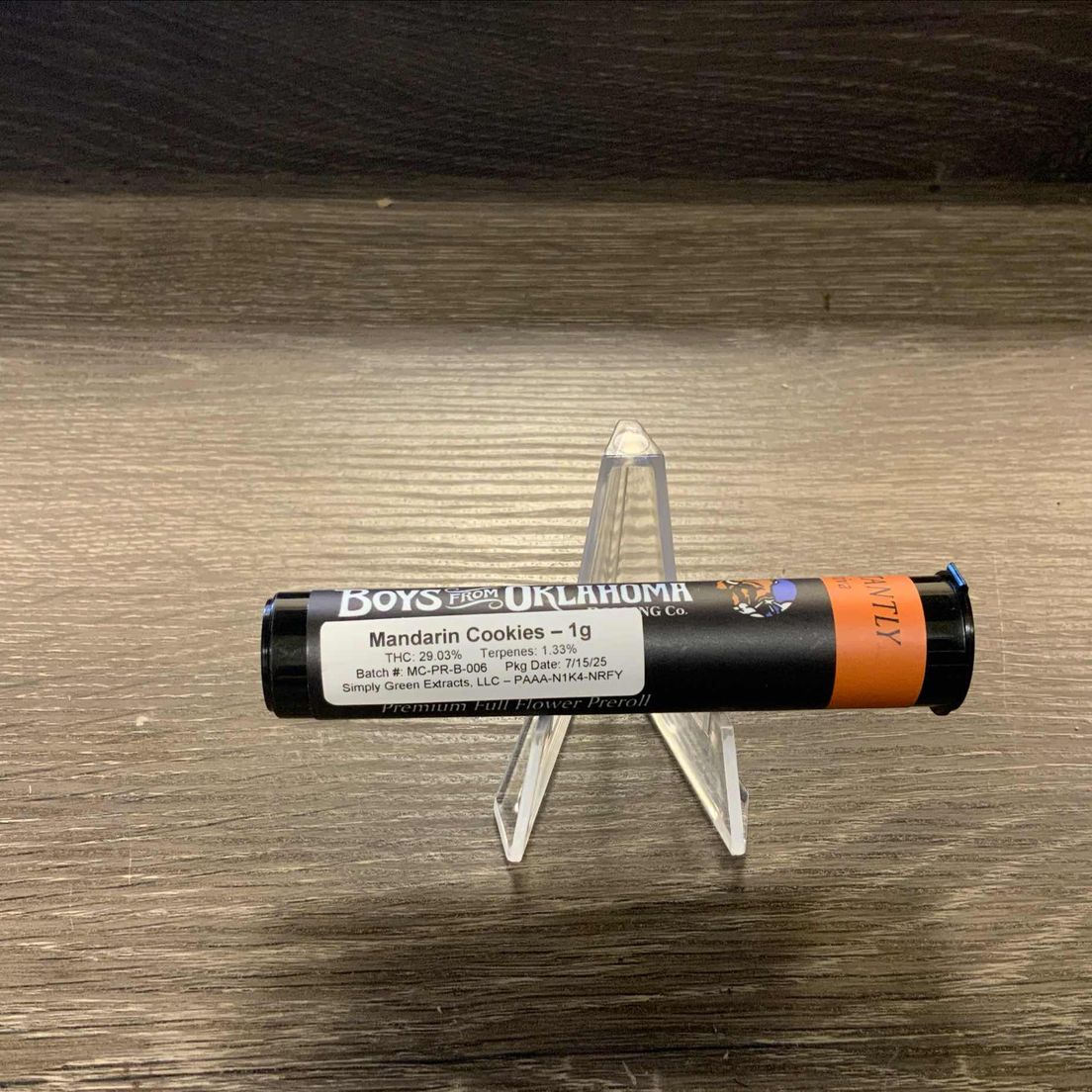 Mandarin Cookies Boys from Oklahoma Preroll 1g