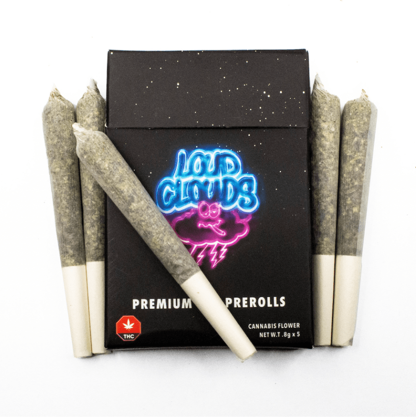 Pink Biscotti Premium Gas Preroll Pack by Loud Clouds 0.8g x5