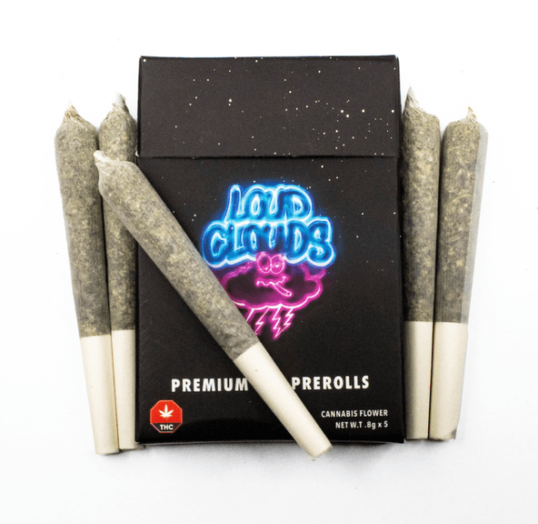 Pink Biscotti Premium Gas Preroll Pack by Loud Clouds 0.8g x5