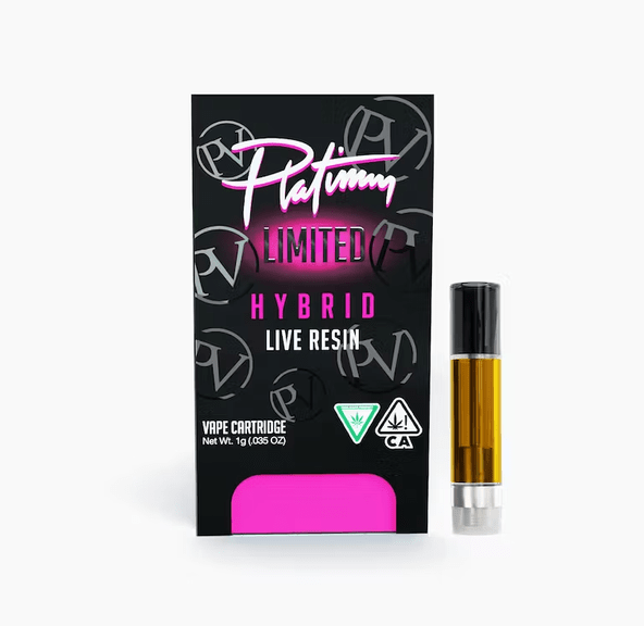 Platinum Live Resin Cartridge Blueberry Muffin 1g