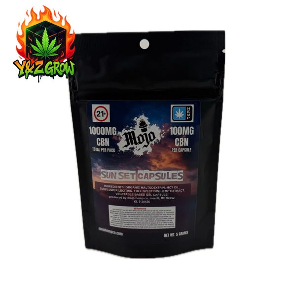 21+ Hemp Derived Mojo Nano Capsules - 1000MG CBN (100mg each) SUNSET