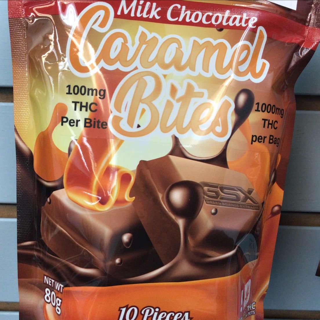 GSX Chocolate Bites Caramel 1000mg