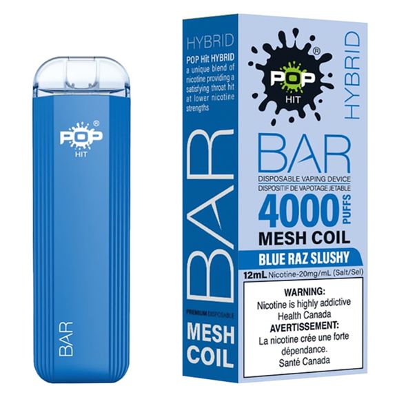 Blue Raz Slushy Pop Hybrid Bar 4000 Puff Disposable Vape