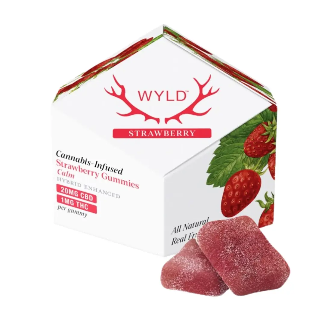Wyld Fruit Chews Strawberry 200mg CBD / 10mg THC 20:1