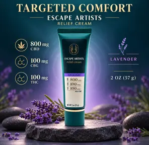 Escape Artists - Relief Cream - 2.0oz Tube - Lavender