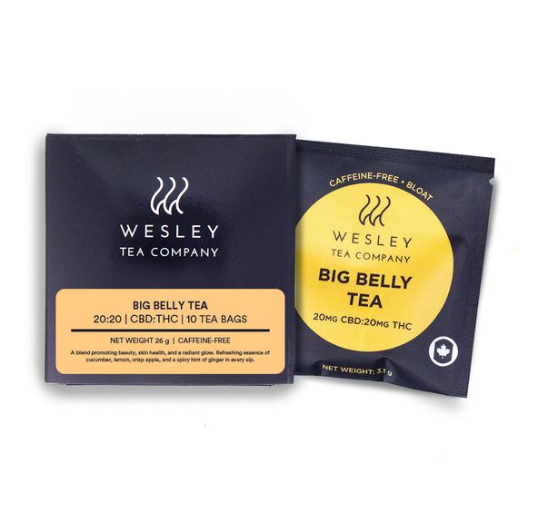 Big Belly Tea 20mg CBD-20mg THC 10-pack | Wesley Tea