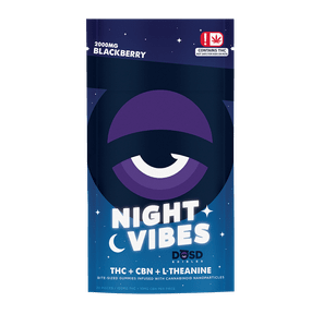 DOSD EDIBLES BLACKBERRY NIGHT VIBES 1:1 THC:CBN 2000MG