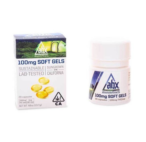 [ABX] THC Soft Gels - 100mg 20ct - Refresh (Medical Patients Only)
