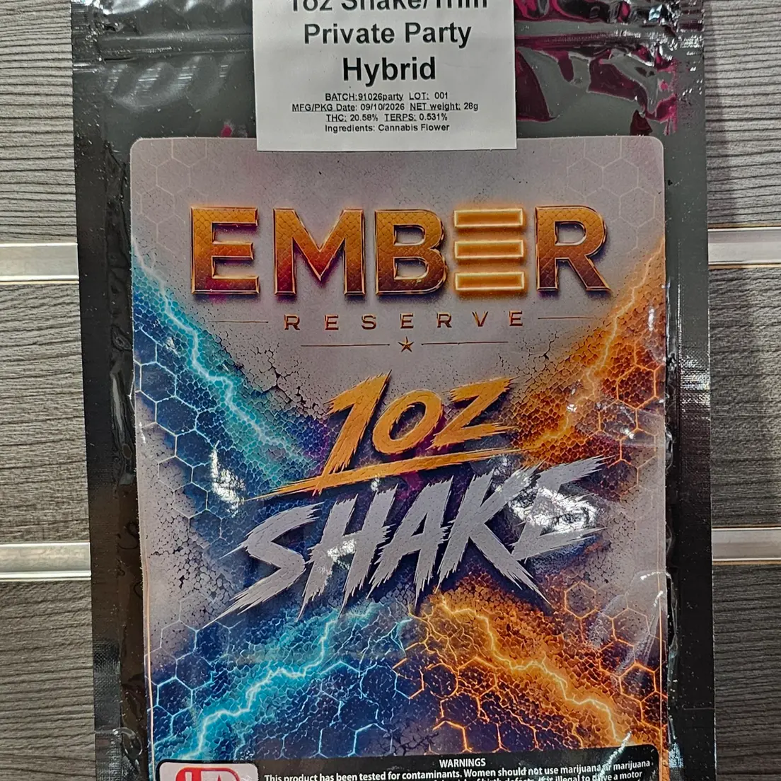 EMBER RESERVES PRIVATE PARTY SHAKE 28G