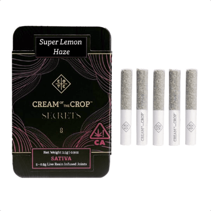 COTC SECRETS PREROLLS- 2.5G SUPER LEMON HAZE