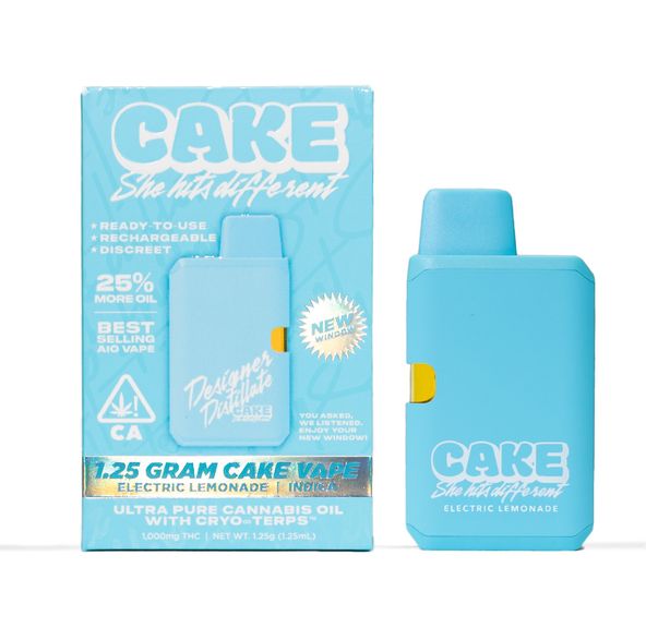 Cake AIO Vape Electric Lemonade 1.25g