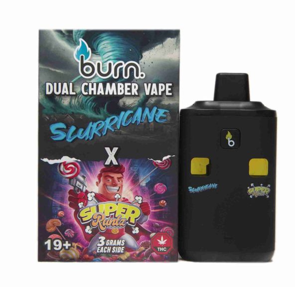 6 Gram Dual Chamber Burn Disposable – Slurricane + Super Runtz (3+3 Gram)
