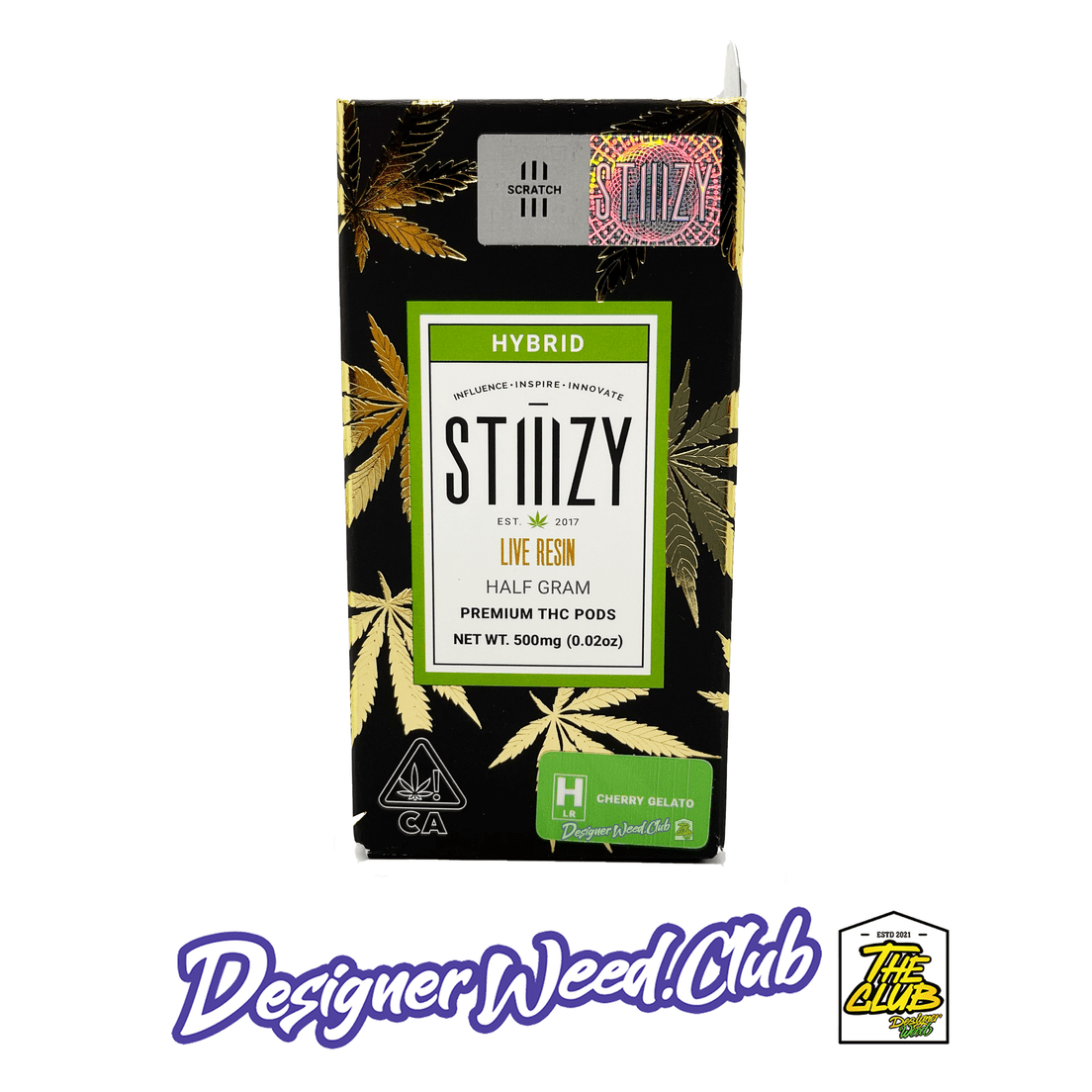 STIIIZY - Cherry Gelato Live Resin Pod - 0.5g