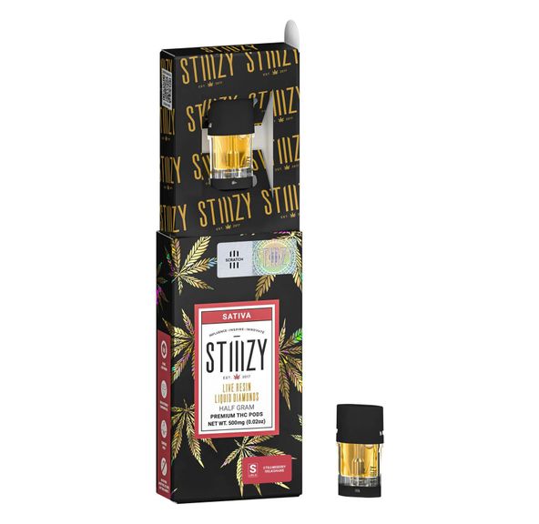 Stiiizy- Strawberry Milkshake Live Resin Liquid Diamonds Pod 0.5g (S)