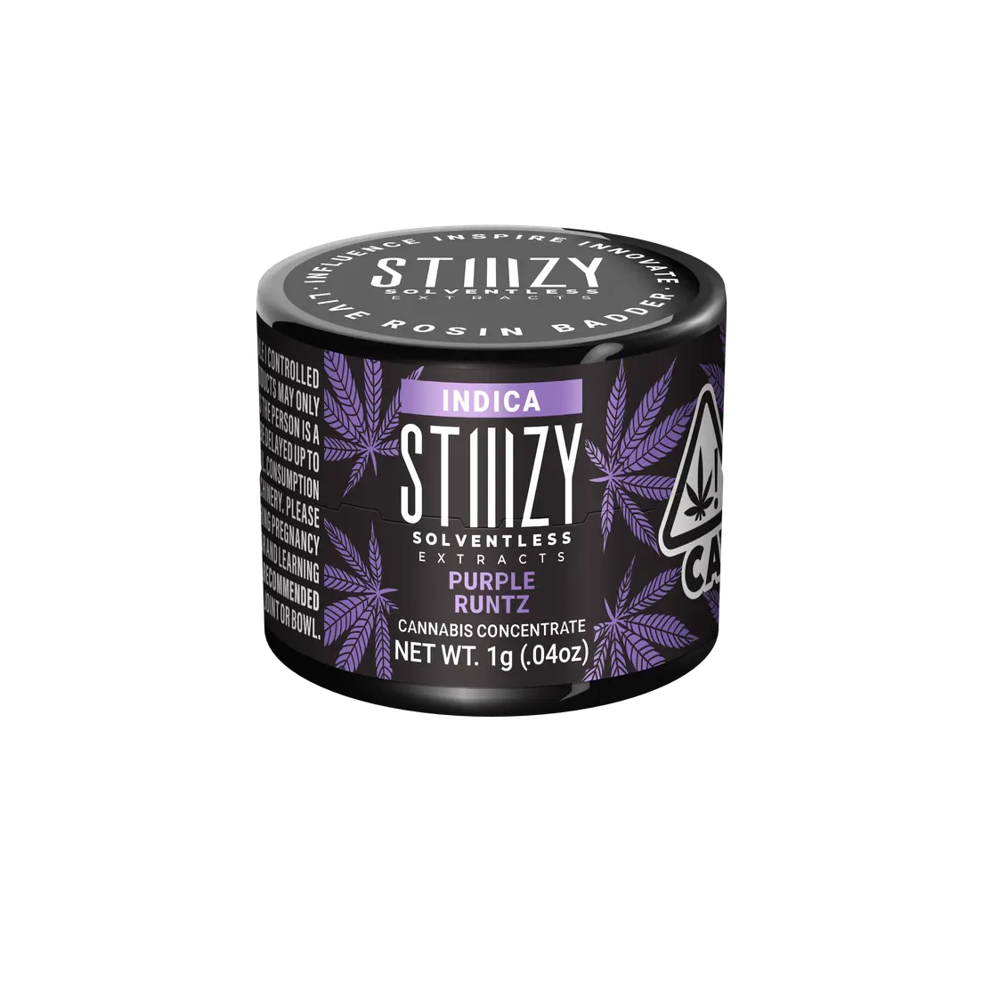 STIIIZY- PURPLE RUNTZ 1G LIVE ROSIN BADDER