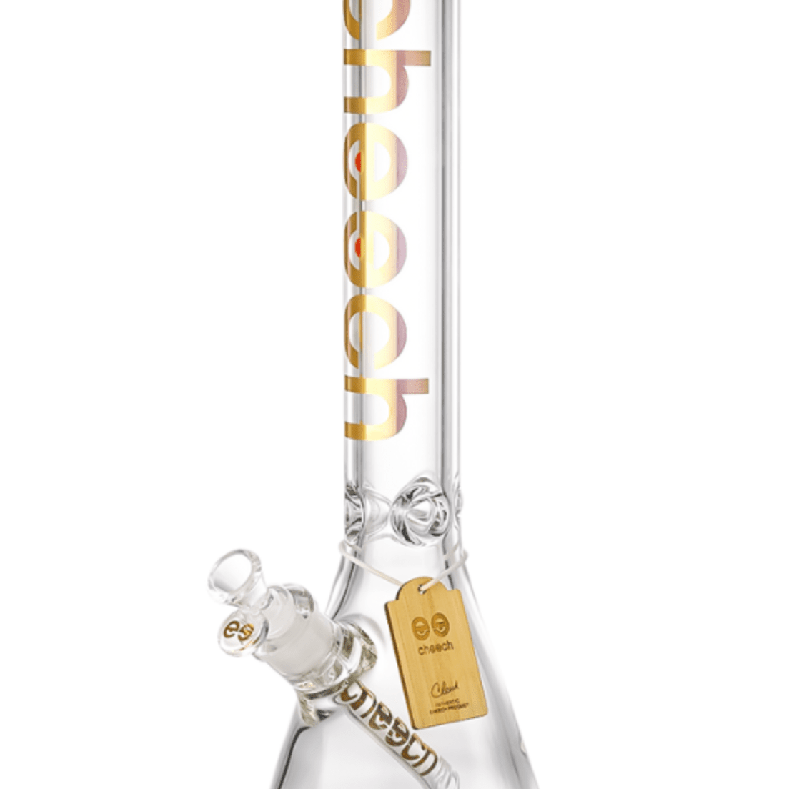 16'' 7mm Cheech Gold Logo Beaker
