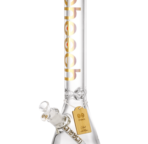 16'' 7mm Cheech Gold Logo Beaker