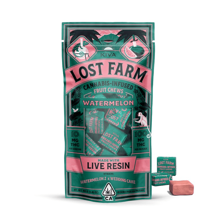 Lost Farm Fruit Chews Watermelon 100mg