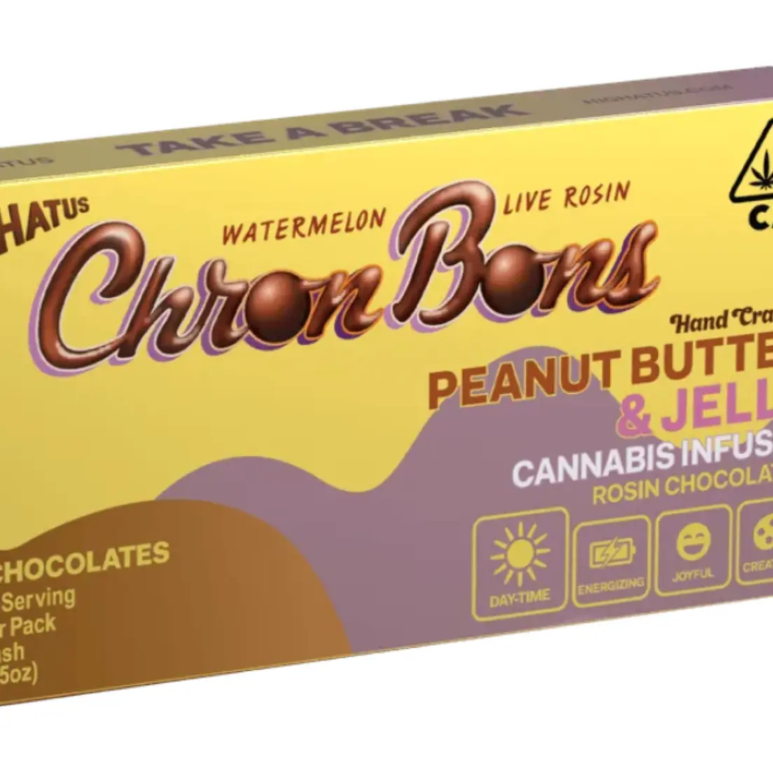 HIGHATUS -Chocolate Fudge ChronBons - 10PK - 100MG**