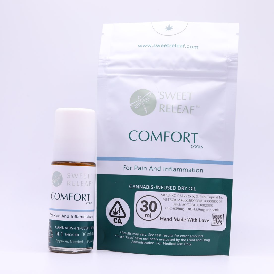 Sweet Releaf- COMFORT COOLS ROLL ON DRY OIL