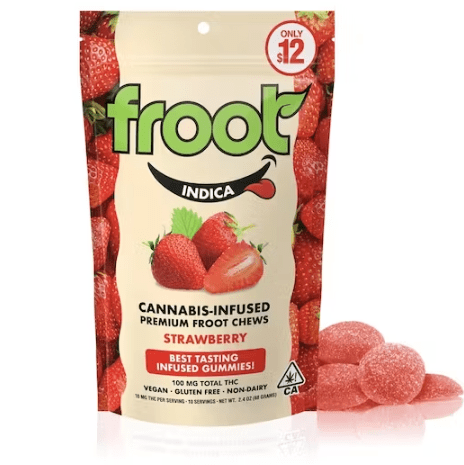 FROOT - Strawberry - 10pk Gummies 100mg