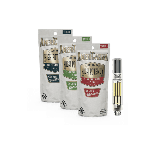 AmeriCanna - Blackberry Jam High Potency Distillate Vape Cart 1g
