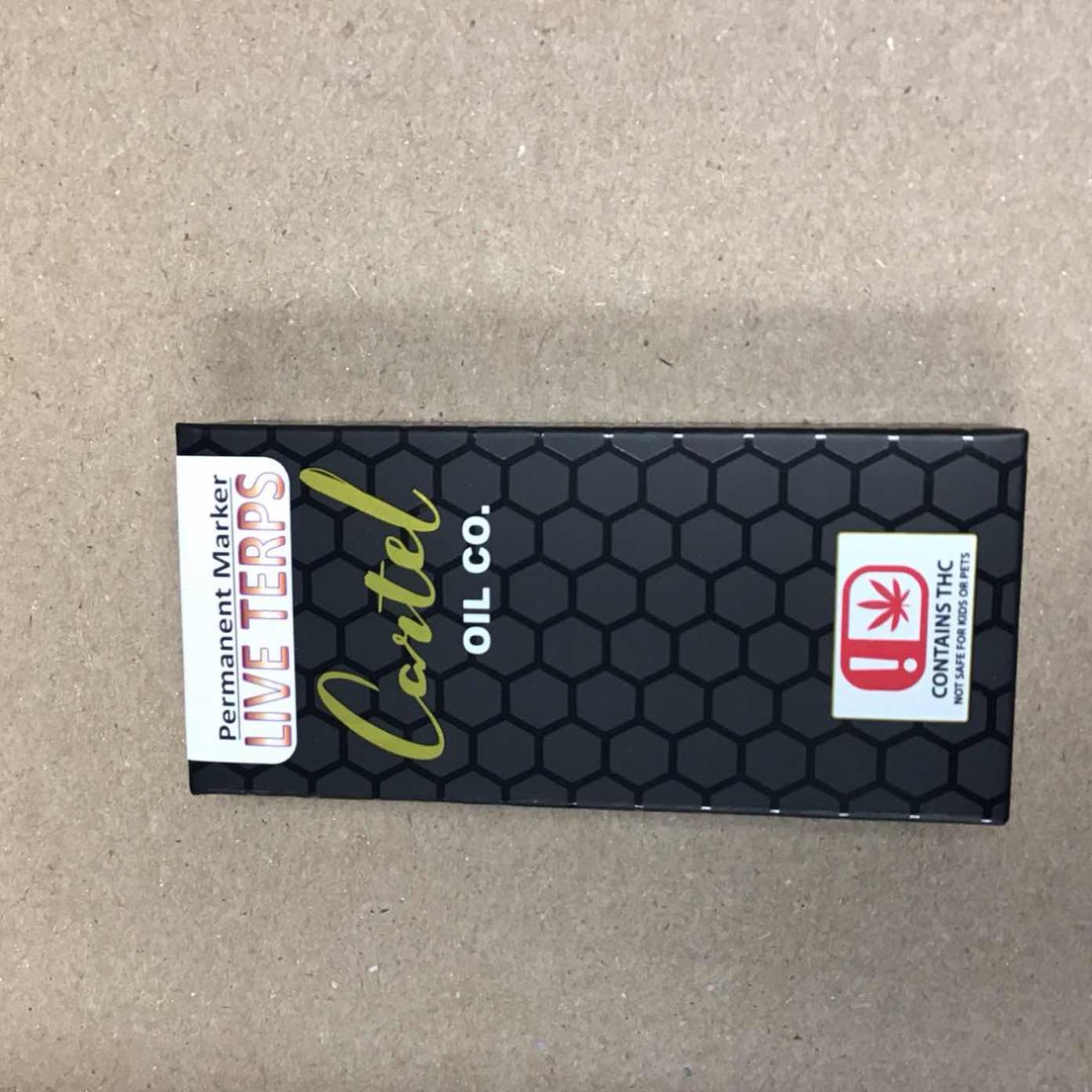 Permanent Marker Indica Live Terps Cartel Oil Co Cartridge 1g