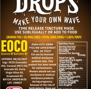 Bee Elevated - EOCO Drops - 3000mg - FECO Time-Release Tincture