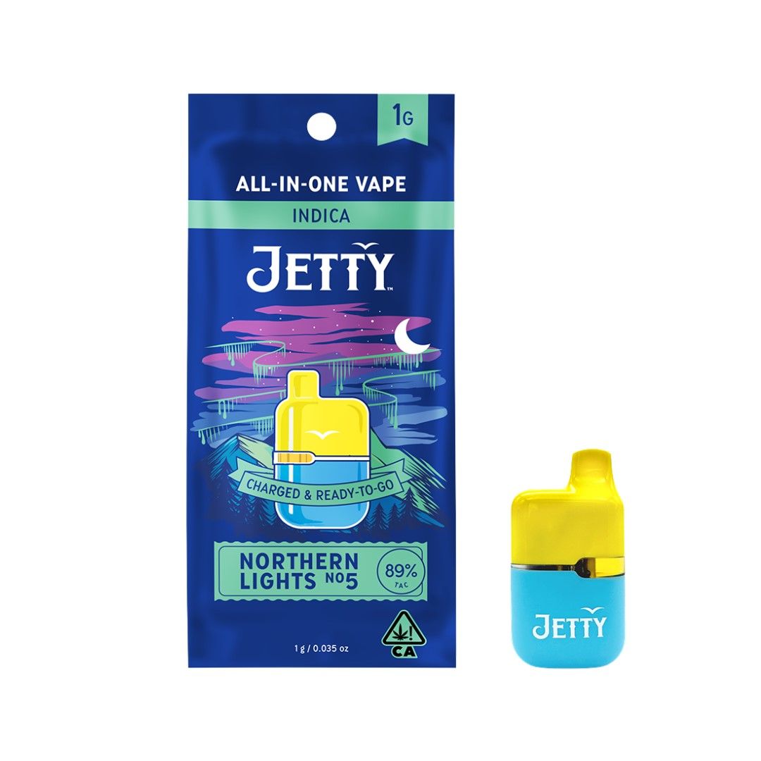Jetty AIO High THC Mini Tank Northern Lights #5 1g