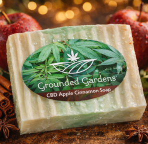 Apple Cinnamon CBD Soap I Grounded Gardens I 60mg I 1 ct