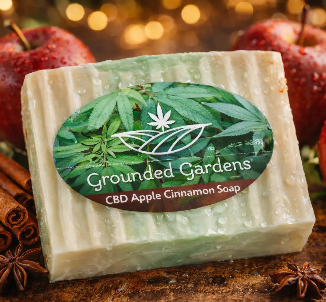 Apple Cinnamon CBD Soap 60mg I Grounded Gardens