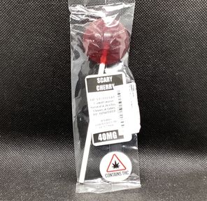 207 Edibles- Scary Cherry- Sugar Free- Lollipops- 40MG