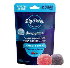 Big Pete's | Gummies | 10pc | THC/CBN | Rosin | Sleepytime | Cherries & Berries